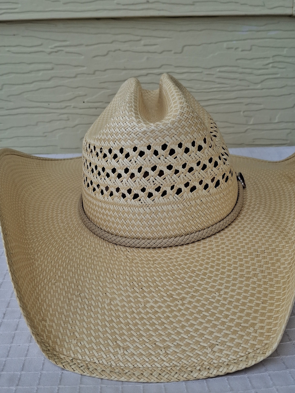 Justin Waco 50X Straw SIZE 7 Cowboy Hat 100% Straw Excellent Condition!